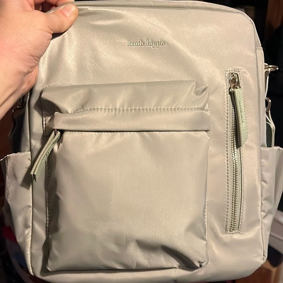 Haute Hippie Green On the Go Backpack Viral Decorative Beige Strap NWT main image 15